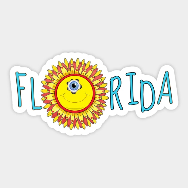 Florida Sticker by Zenferren